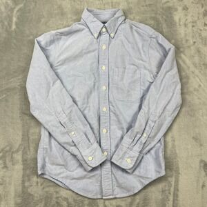 Abercrombie Fitch Button Down Shirt Mens XS Light Blue Oxford Long Sleeve Pocket